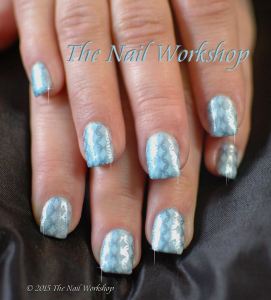 Gel II Carousel Collection with Metallic Blue Stamping over Skyscraper Acrylic for the gorgeous Jody x 