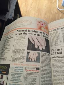 My editorial about The Nail Workshop specialising in short/bitten nails is looking amazing in this weeks Blackmore Vale Magazine.....Jody your hands are famous! x