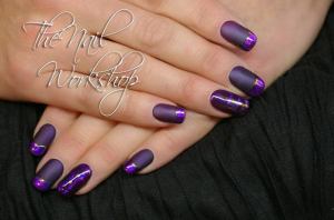 Gelish nightreflection matte and foil