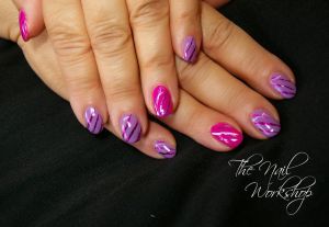 Shellac Pink and Lilac Foils