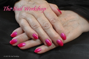 Gelish Pink and CND Additives Ombre