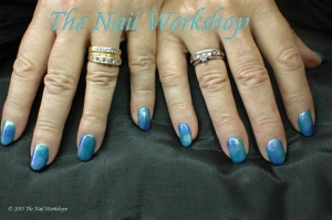 Gelish Teal with Additives 