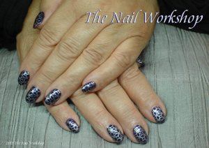 Gel II Purple Day and Silver Stamping
